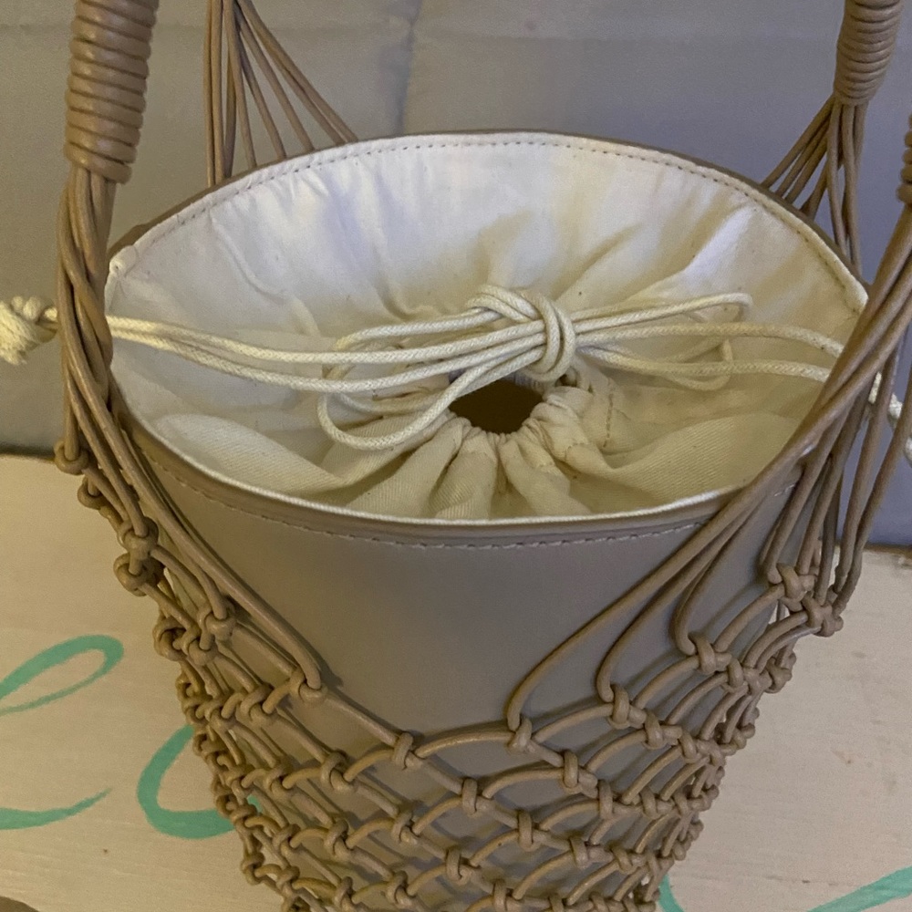 J Crew New Taupe Bucket Bag